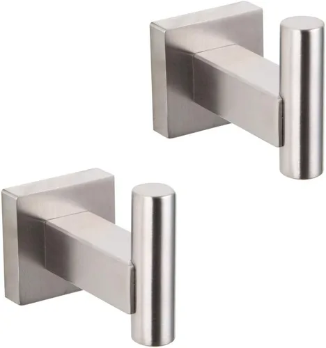 Miniatura 6 de GERZWY Gancho para ropa de baño, color negro mate, SUS 304, de acero inoxidable, para baño, cocina, garaje, resistente, contemporáneo, estilo hotel