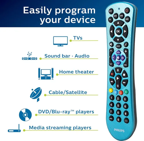 Miniatura 2 de Philips - Mando a distancia universal, reemplazo universal de mando a distancia para TV, mando a distancia para TV Samsung, para reemplazo de mando