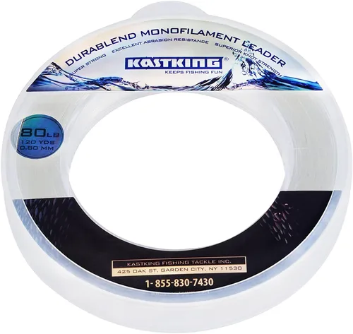 Miniatura 3 de Carrete de monofilamento de KastKing DuraBlend de línea líder. Materiales de alta calidad para agua salada. Longitud: 120 yardas. Gran sustituto