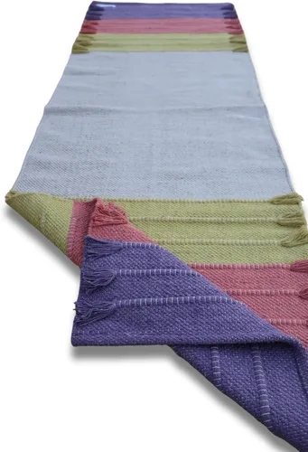 Miniatura 27 de Jaipur Art & Rugs - Alfombra de yoga de algodón, respetuosa con el medio ambiente, tejida a mano, gruesa (0.945 x 2.835 x 0.197 in)