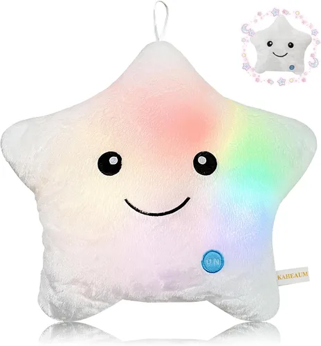 Miniatura 12 de Lindos rellenos de almohada brillantes de animales de peluche de estrellas para niños, regalo del día del niño, hijo, hija, niñas, niños, almohadas