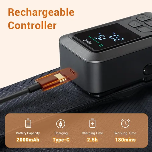 Miniatura 8 de Masajeador completo de la compresión del aire de la pierna, masajeador inalámbrico secuencial de la compresión Therapy Machine for Circulation