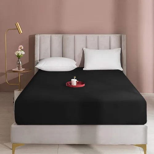 Miniatura 14 de BEDSUM - Sábana bajera de microfibra con bolsillo profundo para colchón, resistente a las arrugas, la decoloración y las manchas Marrón
