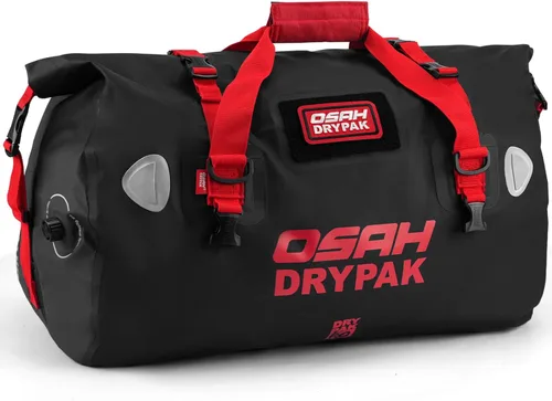 Miniatura 11 de OSAH DRYPAK Bolsa de lona impermeable – Bolsa seca para motocicleta con gran espacio de almacenamiento, bolsas de equipaje impermeables con bolsillo