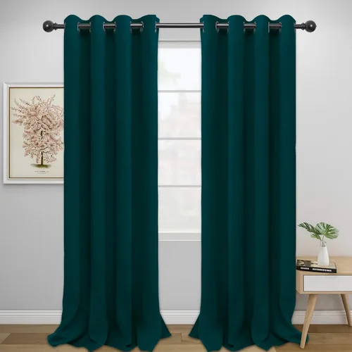 Miniatura 41 de Easy-Going - Cortinas opacas para dormitorio, aislamiento térmico sólido con ojales, cortinas de ventana para reducción de ruido, cortinas