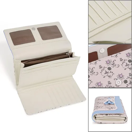 Miniatura 3 de UTO Wallet for Women Large Capacity Bowknot Flower Card Holder Phone Case Zipper Pocket Gilrs Purse Clutch