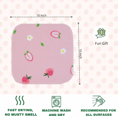 Miniatura 3 de Toallas de papel reutilizables lavables – Toallas de papel sin papel con rollo de cartón, paquete de 25 toallas de cocina de tela, superabsorbentes