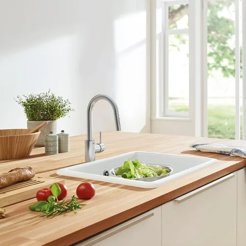 Miniatura 4 de GROHE 31479DC1 Grifo de cocina con barra desplegable Concetto con pulverizador. 1.75 GPM, Supersteel (acero inoxidable)