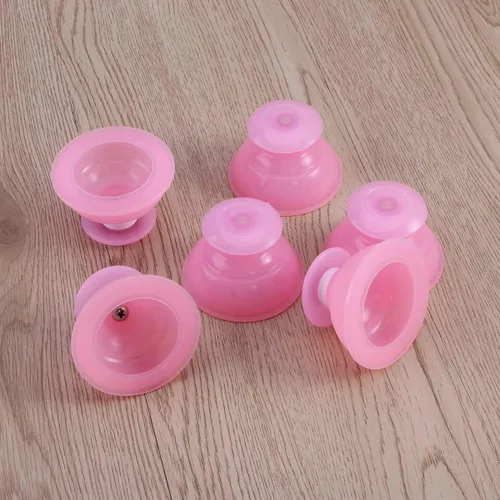 Miniatura 5 de Juego de 12 tazas de ventosas de silicona rosadas, juego profesional de terapia de succión de masaje al vacío, ventosas corporales, taza de masaje