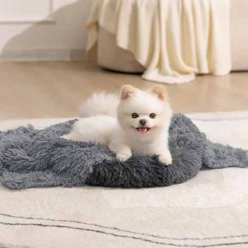 Miniatura 15 de gogobunny Manta impermeable para perros para perros grandes, gatos, cachorros, manta reversible de piel sintética para mascotas, lavable, protección