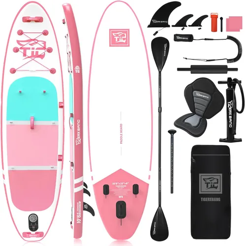Inflatable Paddle Board with Premium SUP Board Accessories, Allround Paddle Boards for Adults/Youth,Stand Up Paddle Board Defender Collection