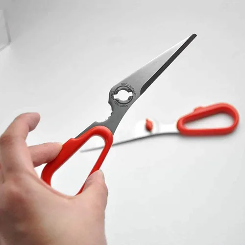 Miniatura 6 de CANARY Tijeras japonesas para alimentos de 17,3 cm, ligeras, fabricadas en JAPÓN, aptas para lavavajillas, hoja desmontable, tijeras de cocina