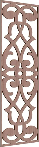 Miniatura 27 de 9 3/8"W x 24 3/8"H x 1/4"T Bellaire Decorativos Paneles de pared de madera calado, abedul
