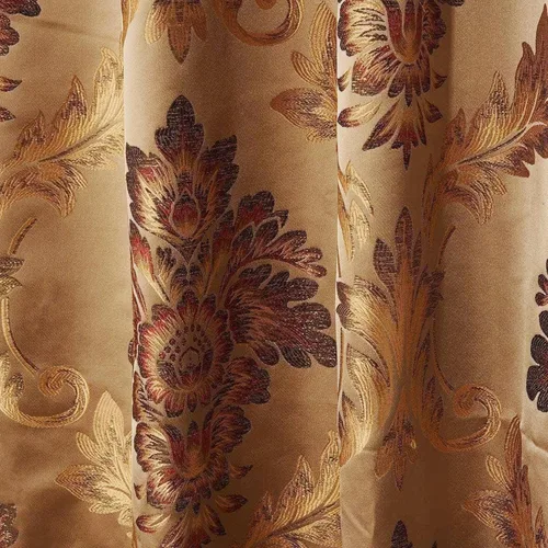 Miniatura 4 de Cortinas de lujo para sala de estar, cortinas jacquard hechas de tela de seda, ojales de cortina europeos, pesadas, gruesas, suaves, sin arrugas