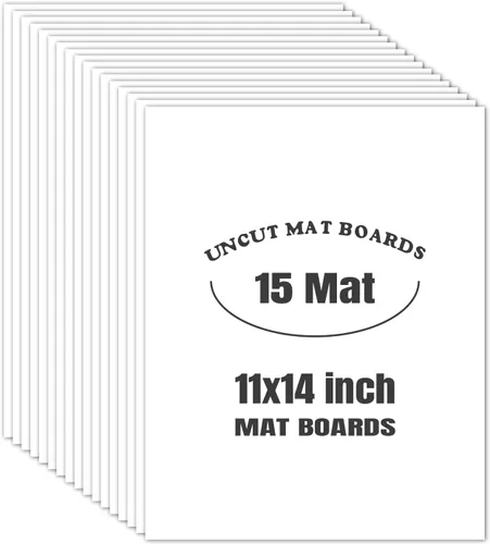 Miniatura 12 de Tableros para fotos sin cortar de 5 x 7, color negro, paquete de 15 Tableros de respaldo mate ideales para marcos, impresiones, obras de arte