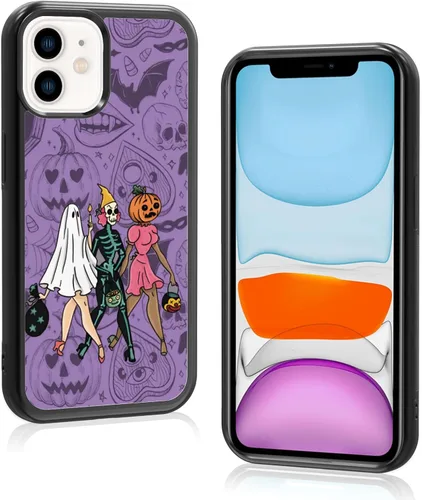 Miniatura 8 de Funda de teléfono de Halloween para mujer, diseño de fantasma, para iPhone 11, TPU a prueba de golpes, funda protectora para iPhone, globo ocular