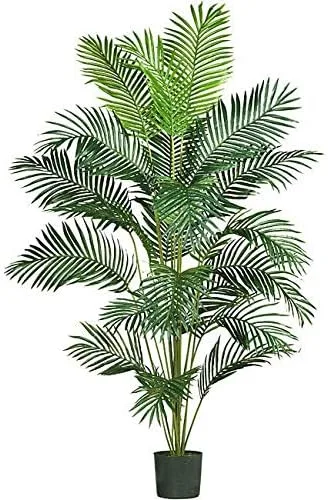 MISC - Figura decorativa de árbol de hielo artificial de 72.0 in de alto, para interior, árboles grandes, de aspecto natural, con plumas, color
