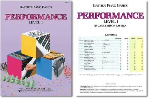 Miniatura 3 de Bastien Bastien - Juego de aprendizaje de nivel 1 para piano básico, lección, teoría, actuación, técnica y arte y teclas de piano de música Julieta