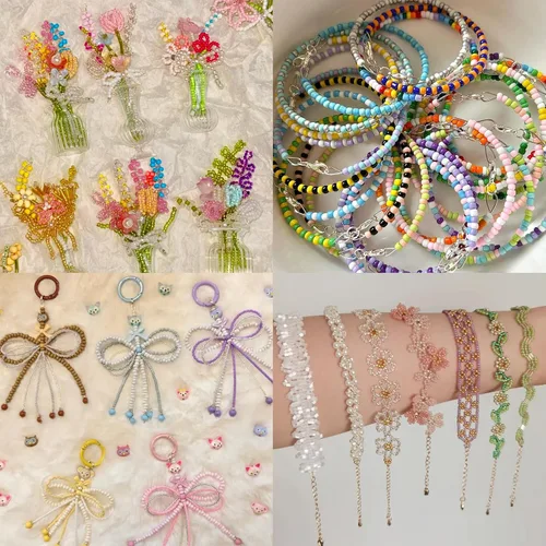 Miniatura 8 de EuTengHao 13200 cuentas de semillas de vidrio, cuentas pequeñas para manualidades, pulseras, collares, manualidades, suministros de fabricación