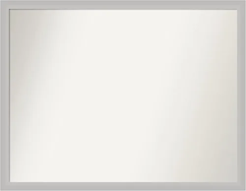 Miniatura 92 de Amanti Art Silver Bathroom Mirror for Over Sink, 24x49 Custom Made Marred Pewter Rectangle Vanity Mirror, Oversize Casual Wood Frame, Hangs Estaño