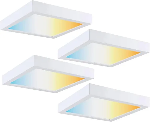 Miniatura 10 de Lámpara de techo cuadrada LED de 9 pulgadas, equivalente a 60 W, 2700 K/3000 K/3500 K/4000 K/5000 K CCT seleccionable, CRI 90+, luz de panel LED