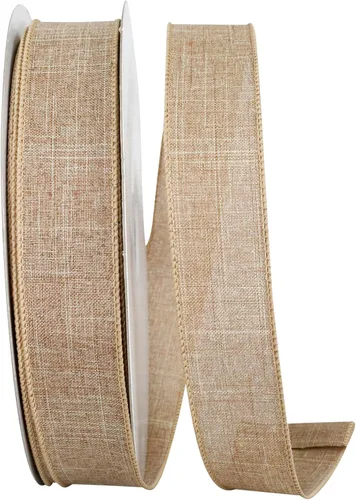 Miniatura 29 de Cinta Reliant Ribbon 92573W-031-09K para borde con alambre Everyday Linen Value, 1-1/2 pulgadas x 50 yardas, color negro