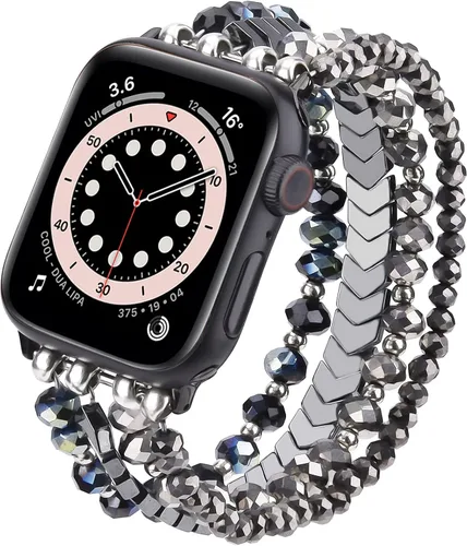 Miniatura 7 de MOFREE Pulsera de cuentas compatible con Apple Watch Band de 1.496 pulgadas, 1.575 pulgadas, 1.614 pulgadas, 1.654 pulgadas, 1.732 pulgadas, 1.772