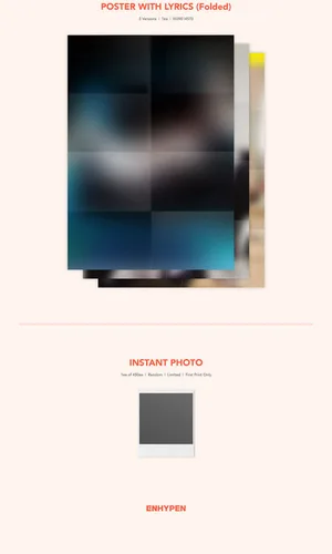 Miniatura 6 de Manifiesto ENHYPEN: Álbum de fotos del día 1 - J Ver. + ENHYPEN STORE TARJETA DE REGALO K-POP SELLADA