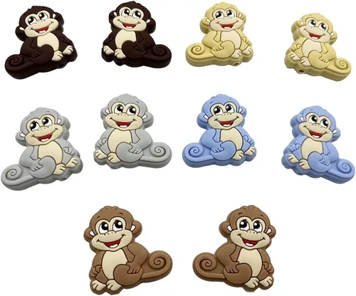 Miniatura 8 de 12 cuentas focales de silicona con forma de camión de dibujos animados para hacer joyas, pulseras y llaveros