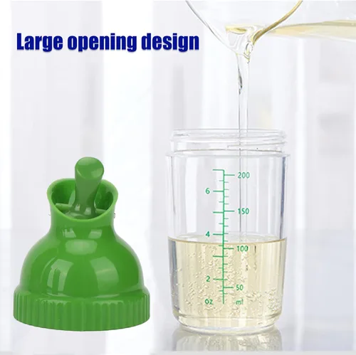 Miniatura 5 de Recipiente para aderezo de ensalada de 6.8 fl oz, botella mezcladora de aderezo de ensalada con tapa antigoteo para aderezos de ensalada, aceite
