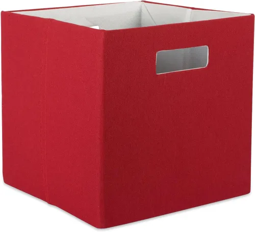 Miniatura 20 de DII Cubo de almacenamiento plegable de poliéster, sólido, ligero y duradero, cuadrado pequeño, 11x11x11 pulgadas, aguamarina