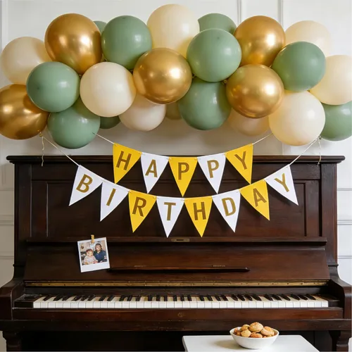 Miniatura 3 de Globos de confeti verde salvia dorado – 50 piezas de globos de látex metálico verde oliva rubor dorado para eucalipto, cumpleaños, brida, ducha, Oro