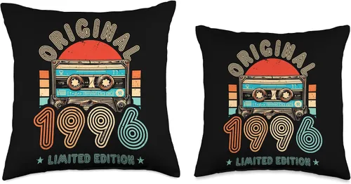 Miniatura 3 de Retro Limited Edition 1996 Cassette Tape 30th Birthday Throw Pillow