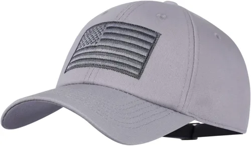 Miniatura 39 de IIN Gorra de béisbol con bandera estadounidense para hombres y mujeres, de perfil bajo, militar, militar, militar, para papá