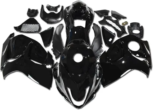 Miniatura 10 de Carenado completo blanco negro para Suzuki 2008-2019 GSXR 1300 Hayabusa Gen2 inyección ABS plástico Carrocería juego de carrocería del mercado de 12