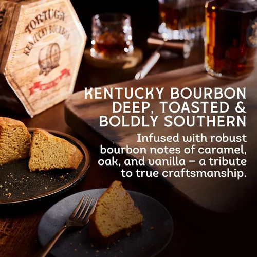 Miniatura 2 de Tortuga - Pastel de mantequilla, sabor Kentucky Bourbon, 32 onzas, el regalo gourmet prémium ideal para regalitos, cestas de regalo y regalos