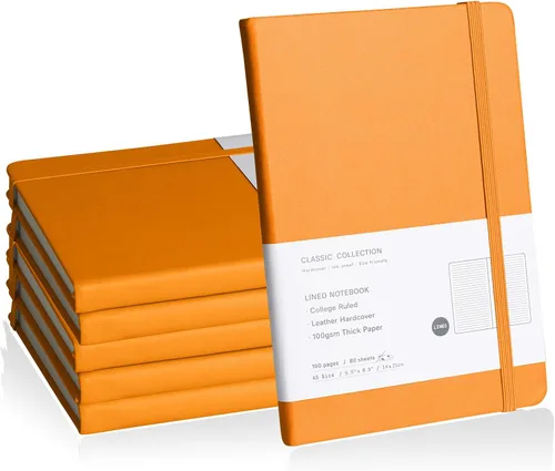 Miniatura 17 de Cuaderno rayado con tapa dura para hombres y mujeres – Cuadernos para escribir, trabajo, escuela, hogar y notas diarias, 160 páginas – Tamaño A5