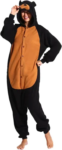 Miniatura 2 de Mameluco de oso para adultos, pijama de una sola pieza, para cosplay, ropa de dormir de animales, disfraz para mujeres y hombres