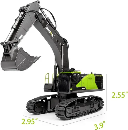Miniatura 6 de Gemini&Genius Excavadora de juguete para niños, excavadora de vehículos de construcción para niños de 2, 3, 4, 5, 6 años, escala 1/50, excavadora a