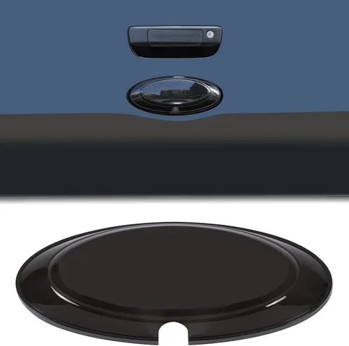 Miniatura 12 de Aunginsy Cubierta para emblema de portón trasero de automóvil con patrón de fibra de carbono para Ford Ranger 2015-2022, material ABS, específico