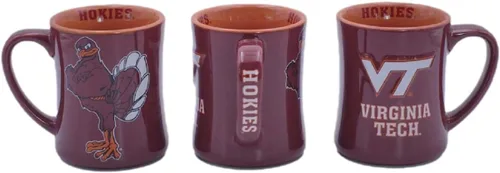 Miniatura 6 de RFSJ Nebraska Cornhuskers - Taza de cerámica en relieve (3D) de 16 onzas, color rojo