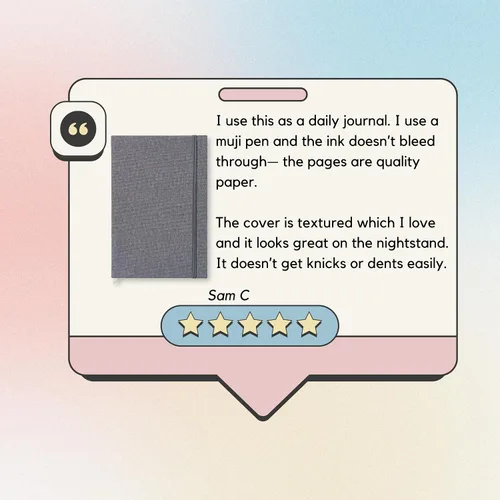 Miniatura 4 de Portage Cuaderno en Blanco de Tapa Dura con Papel Estético para Escritura y Diario – Libreta con Papel a Prueba de Manchas, Alto GSM, Cuaderno A5