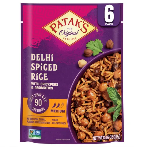 Miniatura 10 de Patak's Butter Chickpeas & Veggies – Comida vegetariana lista para comer – Curry indio suave con garbanzos, espinacas y verduras – Comida