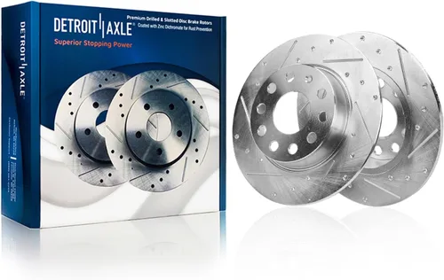 Miniatura 61 de Detroit Axle - Rotores de freno para Toyota Avalon 2020-2021 Camry 2020-2024, repuesto de rotores de freno de disco perforados y ranurados: rotor