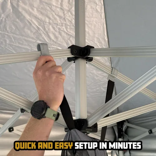 Miniatura 4 de Inserto compacto para tienda de campaña Compact Shelter – Se convierte en habitación cerrada con ventanas de malla, puerta con cremallera, suelo