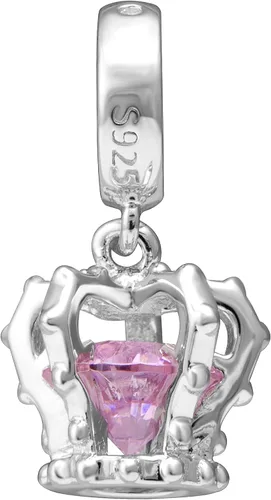 Miniatura 2 de Hoobeads - Colgante de corona de princesa, plata de ley 925, diseño de corona real