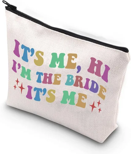 TSOTMO Regalo de novia para esposa, regalo de fiesta nupcial It's Me, Hi I'm The Bride It's Me, regalo para mujeres, Beige, Novia