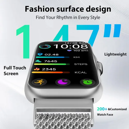 Miniatura 2 de Fitness Tracker with 24/7 Continuous Heart Rate, Blood Oxy-gen Monitor, Smart Watch with Sleep Monitor, IP68 Waterproof Activity Tracker Step