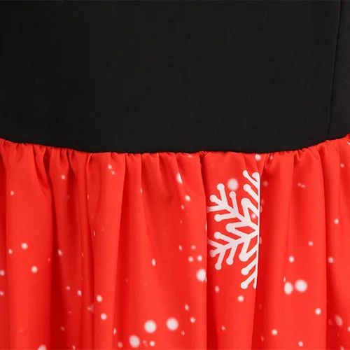 Miniatura 5 de Vestido de manga larga con dobladillo con estampado delgado para mujer