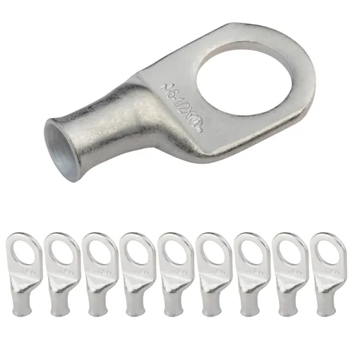 Miniatura 276 de SELTERM 5 piezas terminales de cable de cobre estañado 1/0 AWG perno de 1/2", extremos de cable de batería, terminales de anillo, conectores